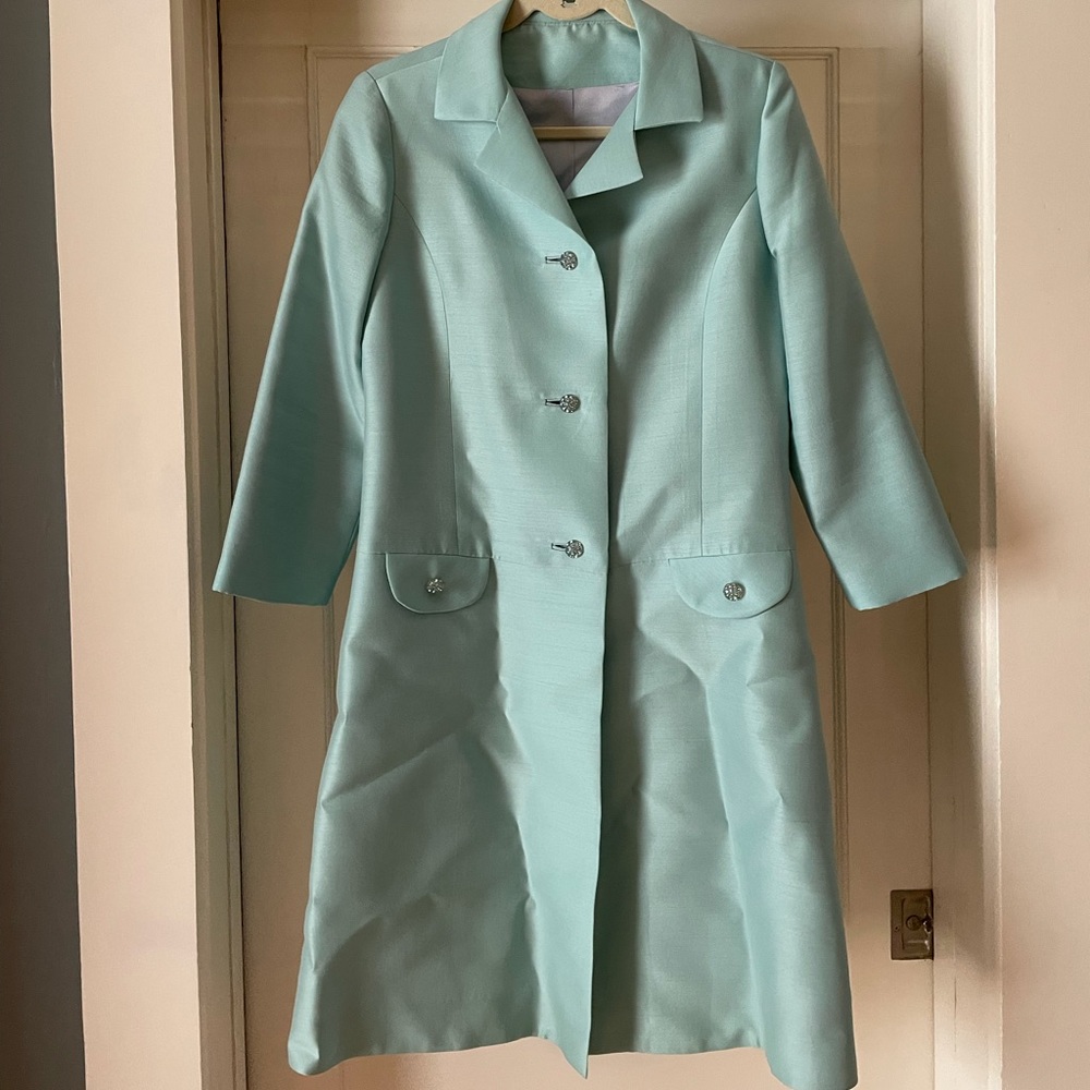 Vintage silk car coat